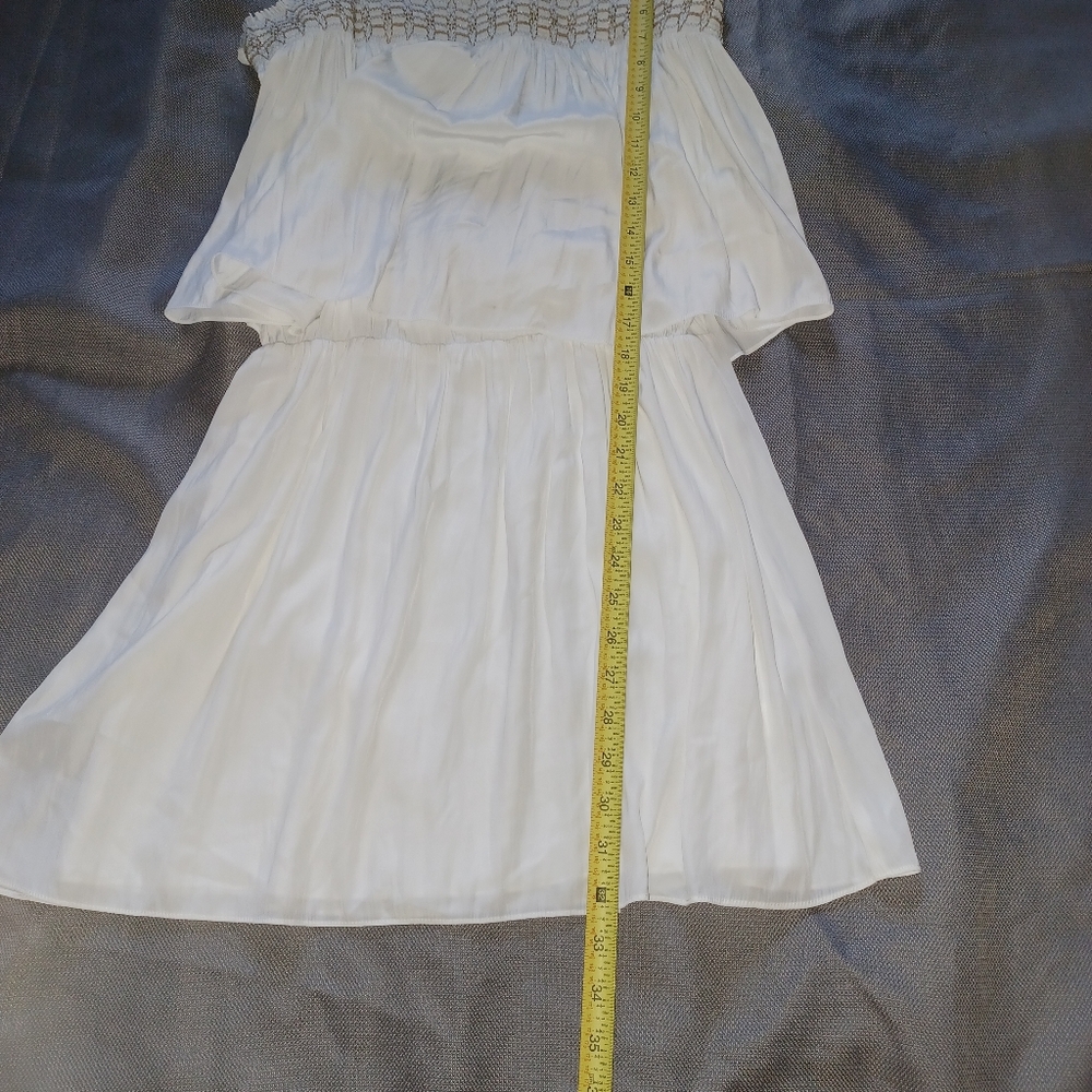 Ramy Brook  Women Dress Size XS Cream white  Off-Shoulder Dress Mini - Picture 9 of 14
